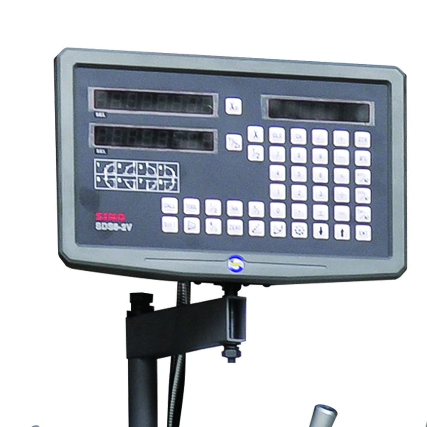 PL-1236E-DRO-1.0; 12"x36" Variable Speed Lathe with Mitutoyo DRO 2HP, 220V 1Phase