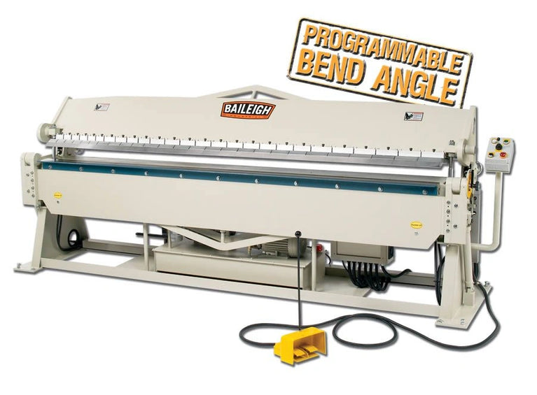 BB-12014H; 220 Volt 3 Phase Heavy Duty Hydraulic Box and Pan Brake, 10' Length, 14 Gauge Mild Steel Capacity