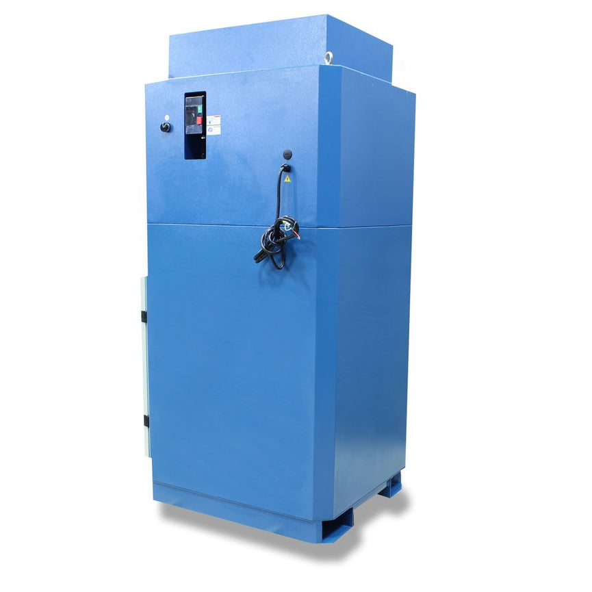 MDC-3500-HD; 2340CFM Heavy Duty Metal Dust Collector, Air Pulse Clean w/ HEPA Filter, 10" Port 5HP, 230V 3Phase