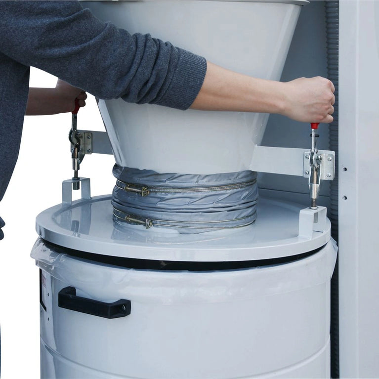 DC-3600C; 5HP 220V 3Ph Cyclone Style Dust Collector with Remote Start, 3600 CFM, 60 Gallon Drum