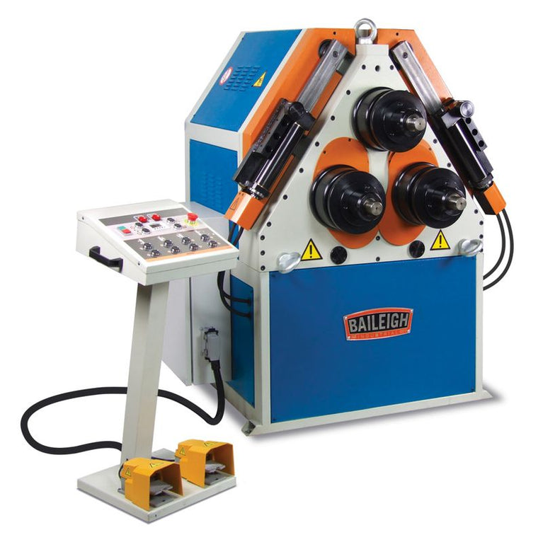 R-H85; 220V 3Phase 60Htz Hydraulic Double Pinch Roll Bender w/Hydraulic Guide Rolls