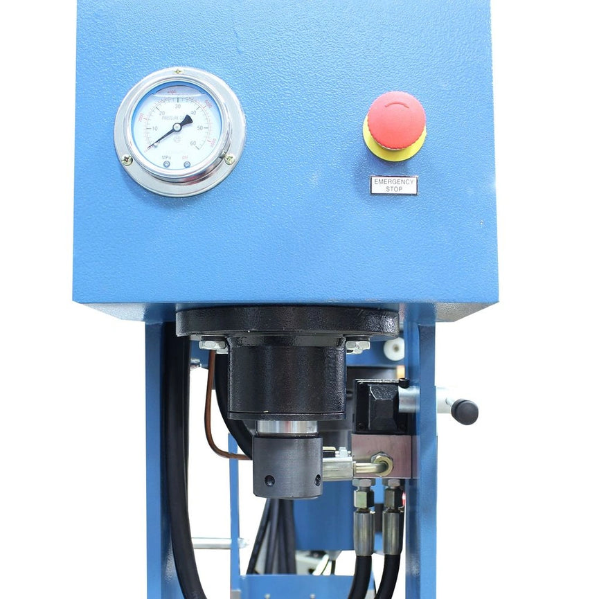 HSP-30M-C; 220V 1Phase 30/15 Ton Hydraulic H-Frame Press, 9.5" Stroke