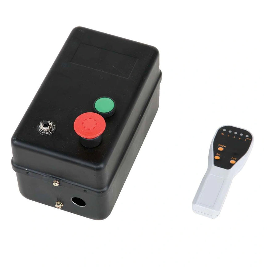 DC-6000C; 10HP 440V 3Ph Cyclone Style Dust Collector with Remote Start and 1 Micron Bag Filters, 6000 CFM