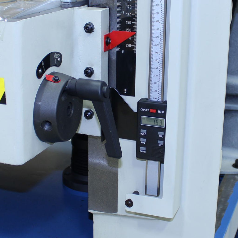 IP-2209-HD; 220V 3 Phase 10HP 22" Heavy Duty Planer, 9" Maximum Cutting Height DRO