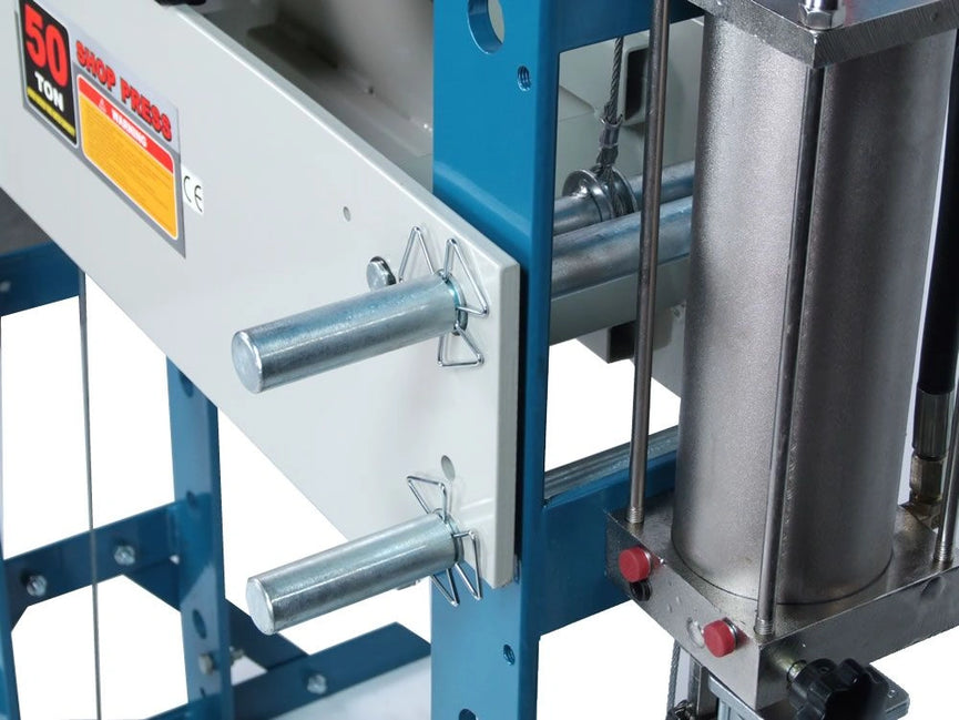 HSP-50A; 50 Ton Air/Hand Operated H-Frame Press, 7-3/4" Stoke, CE Approved