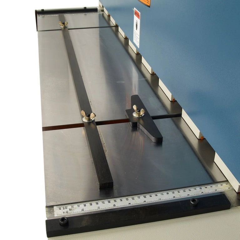 SH-5210; 220V 1Phase Hydraulic Powered Shear. 52" Length 10 Gauge Mild Steel Capacity