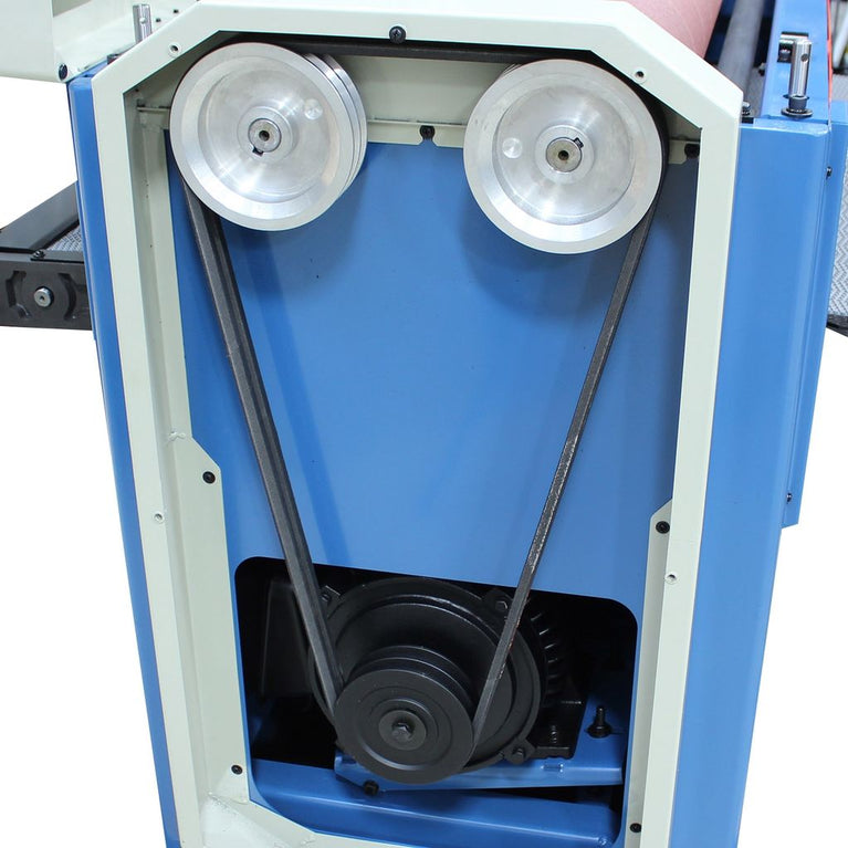 SD-376; 220V Single Phase 7.5HP 37" x 6" Dual Drum Sander with 2 Speed Conveyor