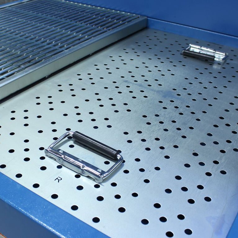 DDTM-4840-HD; 48" x 40" Heavy Duty Metal Downdraft Table , Air Pulse Clean w/ HEPA Fitler 2HP, 230V 3 Phase