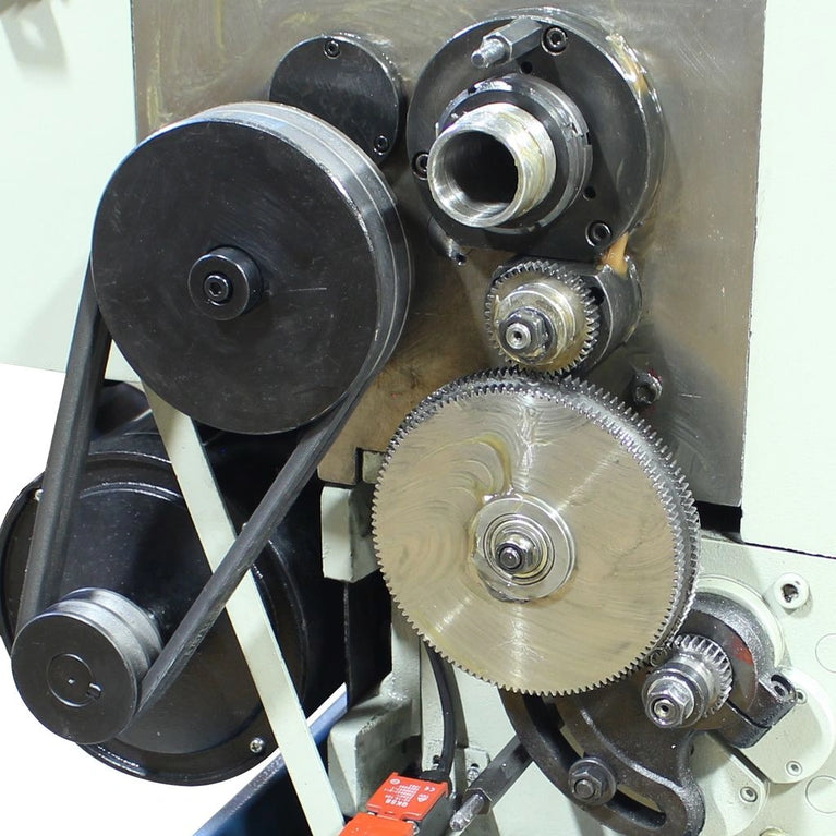 PL-1440E-1.0; 14" x 40" Geared Head Lathe with DRO 2HP, 220V 1Phase