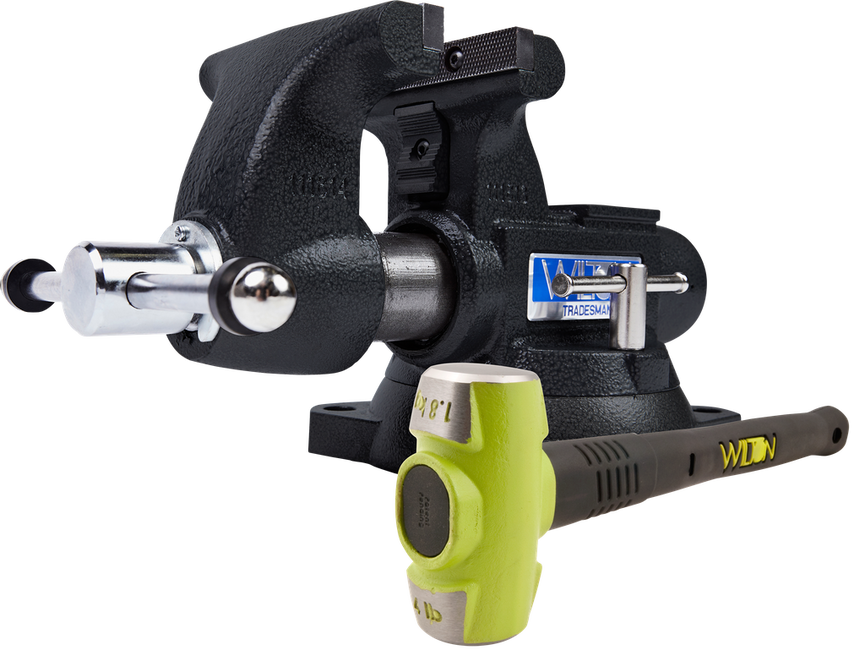 SE Black 1755 Tradesman Vise and 20416