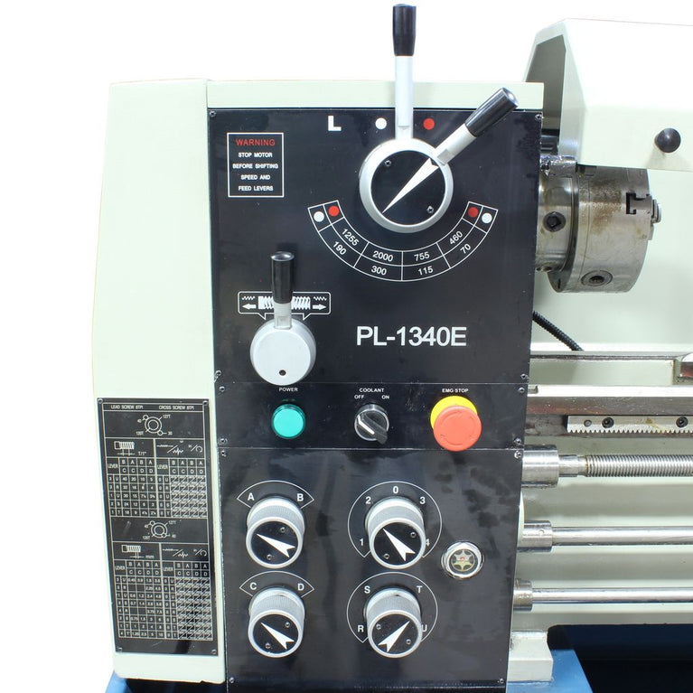 PL-1340E-1.0; 13" x 40" Geared Head with DRO 2HP, 220V 1Phase