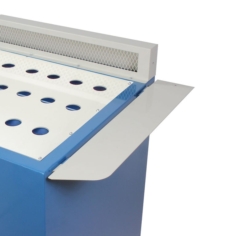 DDTM-5922; 59" x 22" Metal Down Draft Table, Fire Resistant Filter, 1790 CFM ( 2) 1/2HP, 110V, Single Phase motors