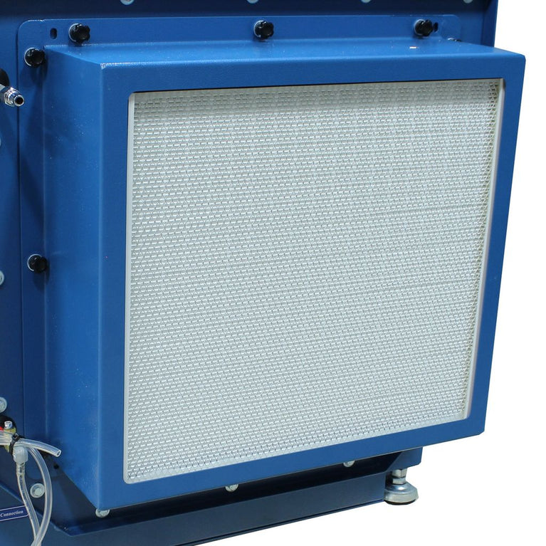 DDTM-4840-HD; 48" x 40" Heavy Duty Metal Downdraft Table , Air Pulse Clean w/ HEPA Fitler 2HP, 230V 3 Phase