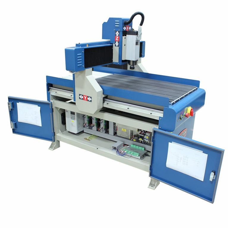 WR-32; 220V 1 Phase 2' x 3' CNC Advertising Router Table, 4.2hp Spindle, and Software Package