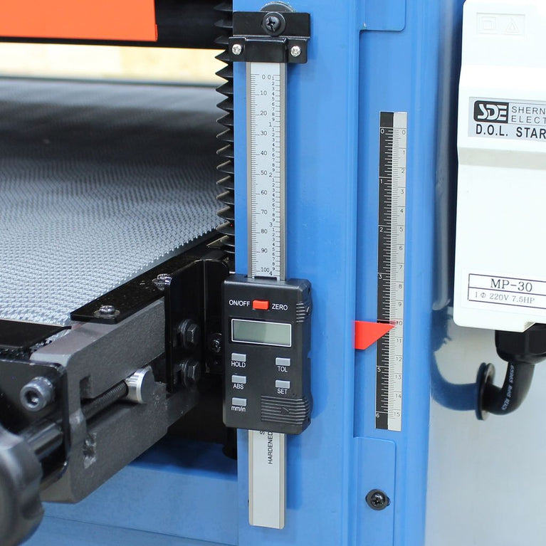 SD-376; 220V Single Phase 7.5HP 37" x 6" Dual Drum Sander with 2 Speed Conveyor