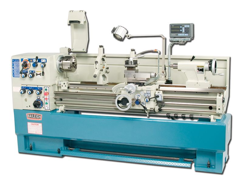 PL-1860; 18" x 60" Precision Geared Head Lathe with Mitutoyo DRO 7-1/2 HP, 220V 3Phase