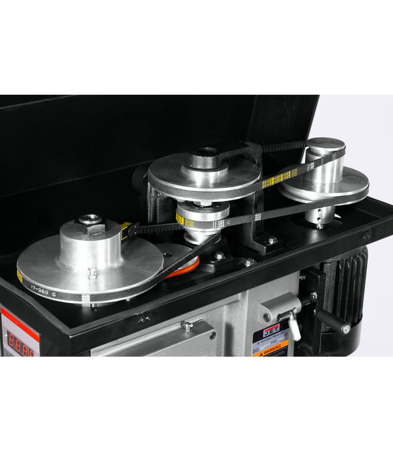 JDPE-20EVSC-PDF 20" Clutch EVS Drill Press with Power Downfeed 1-1/2HP, 115V, Single Phase