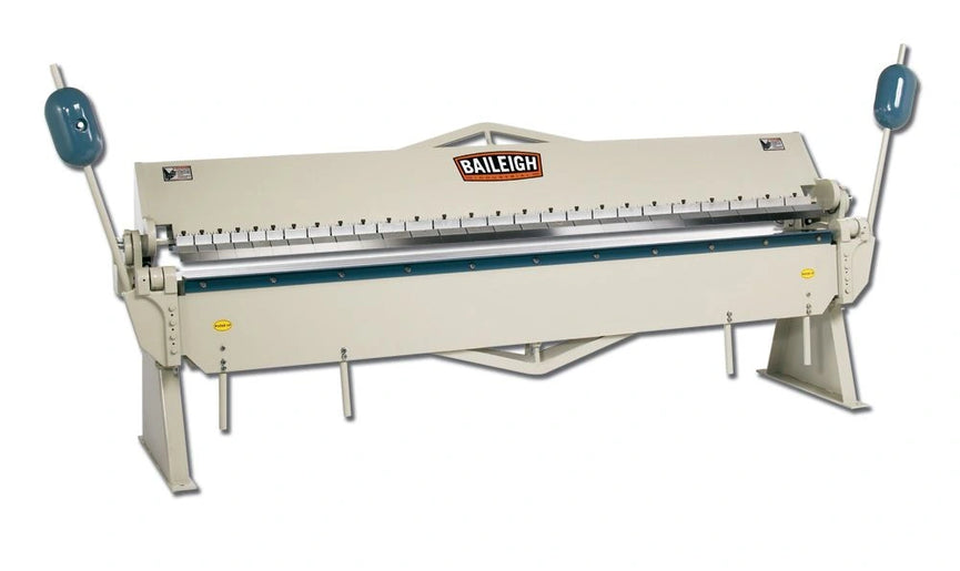 BB-12014; Heavy Duty Manually Operated Box and Pan Brake, 10' Length, 14 Gauge Mild Steel Capacity