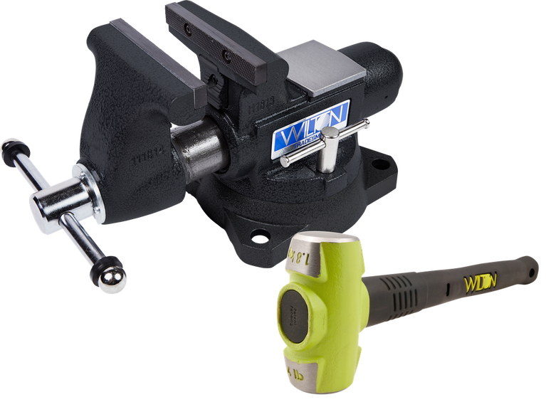 SE Black 1755 Tradesman Vise and 20416