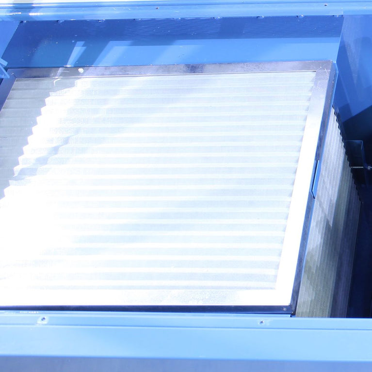 DDTM-5922; 59" x 22" Metal Down Draft Table, Fire Resistant Filter, 1790 CFM ( 2) 1/2HP, 110V, Single Phase motors