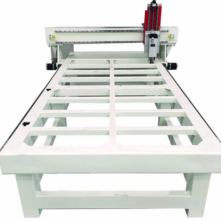 WR-84V; 220V 1 Phase CNC Router 4x8' Table w/ T-Slots, 7.5HP Spindle (Vacuum Ready, Pump Sold Separately)