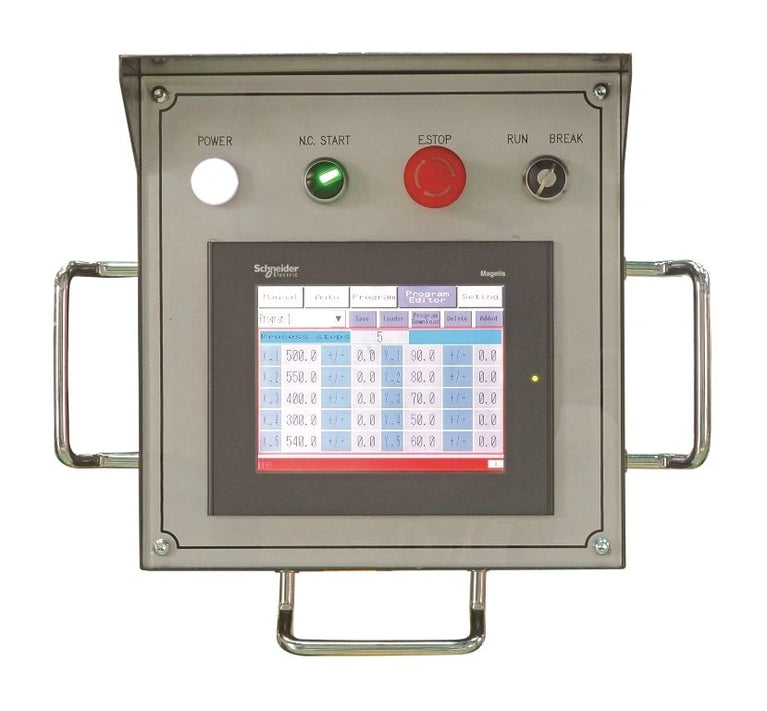 BB-12010H-NC; 220 Volt 3 Phase Heavy Duty Hydraulic Box and Pan Brake, 10' Length, 10 Gauge Mild Steel Capacity