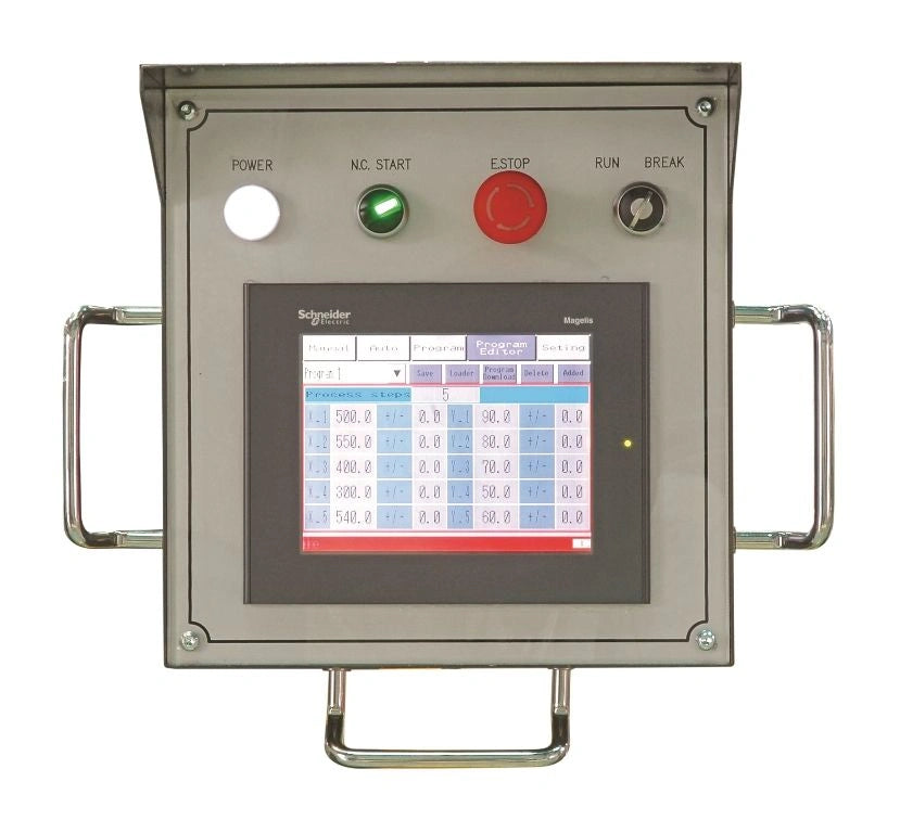 BB-12010H-NC; 220 Volt 3 Phase Heavy Duty Hydraulic Box and Pan Brake, 10' Length, 10 Gauge Mild Steel Capacity