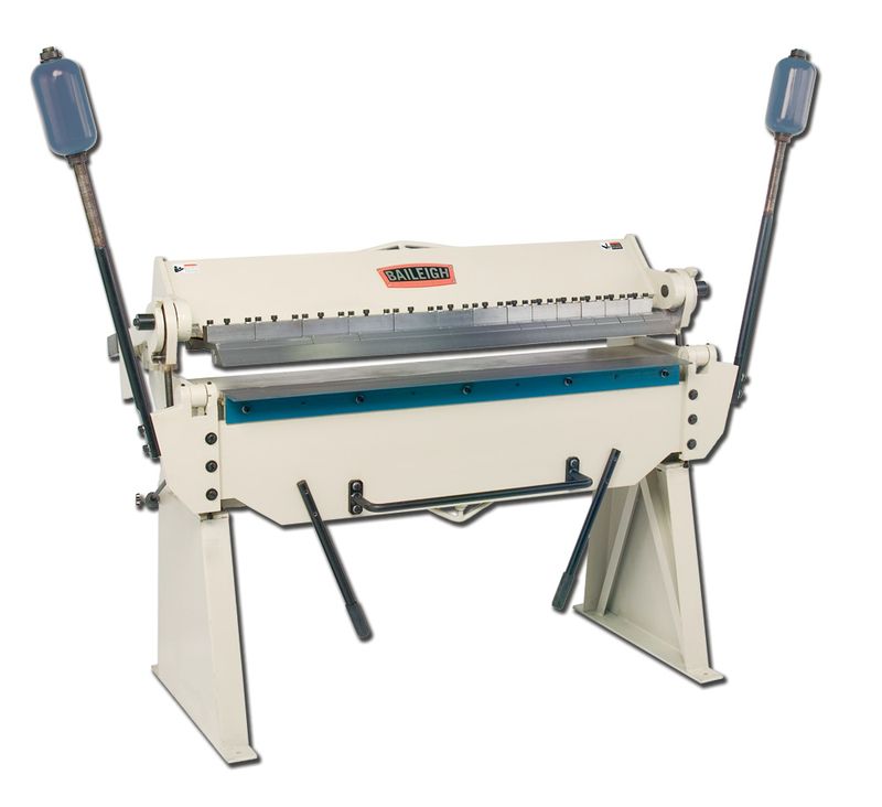 BB-4814; Manually Operated Box and Pan (Finger) Brake, 4' Length, 14 Gauge Mild Steel Capacity