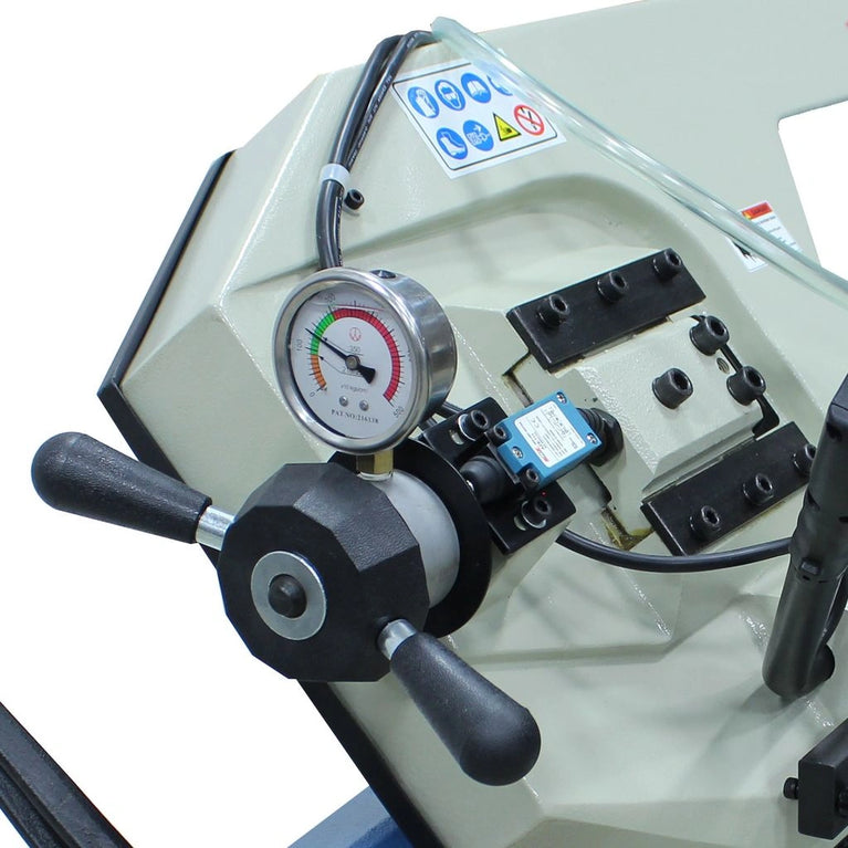 BS-350M; 10-1/2" Variable Speed Dual Mitering Bandsaw 2HP, 220 V, Single Phase