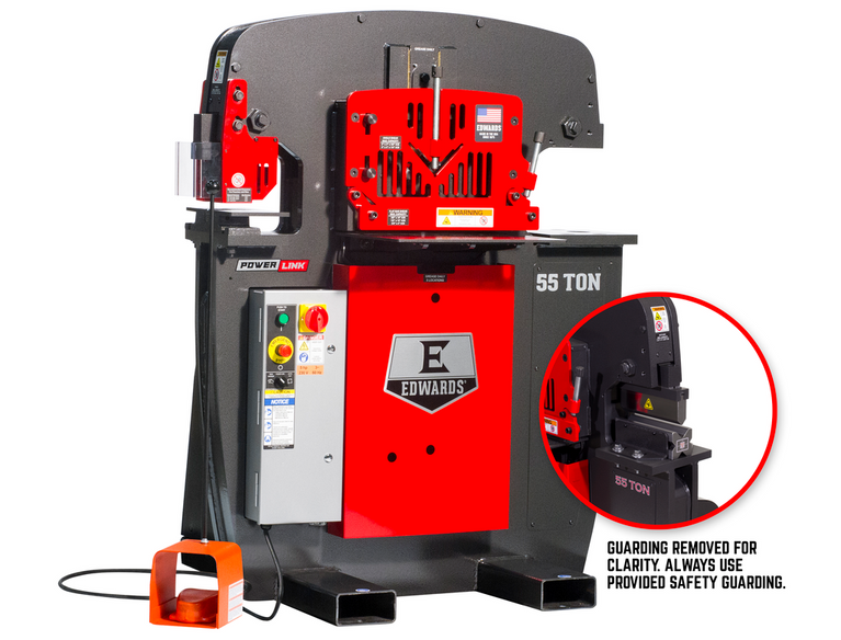 55 Ton Ironworker 3 Phase, 230 Volt,10" Brake