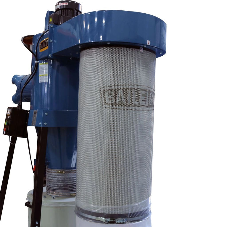 DC-3600C; 5HP 220V 3Ph Cyclone Style Dust Collector with Remote Start, 3600 CFM, 60 Gallon Drum