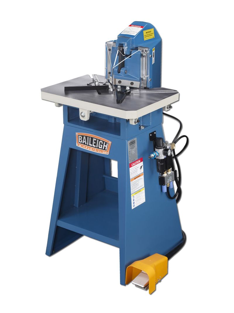 SN-F11-AN; 11 Gauge Mild Steel Air Operated, Fixed Angle Sheet Metal Notcher, 5" Blade Length