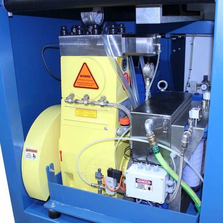 WJ-4X4CNC; 480V 3Ph 60 Htz 47 x 47" 3 axis CNC Flying Arm Water Jet, With Direct Drive Pump