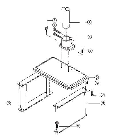 1SS-1C-20, 1 Ton, 1Ph, 20' Lift, 115/230V, Prewired 230V