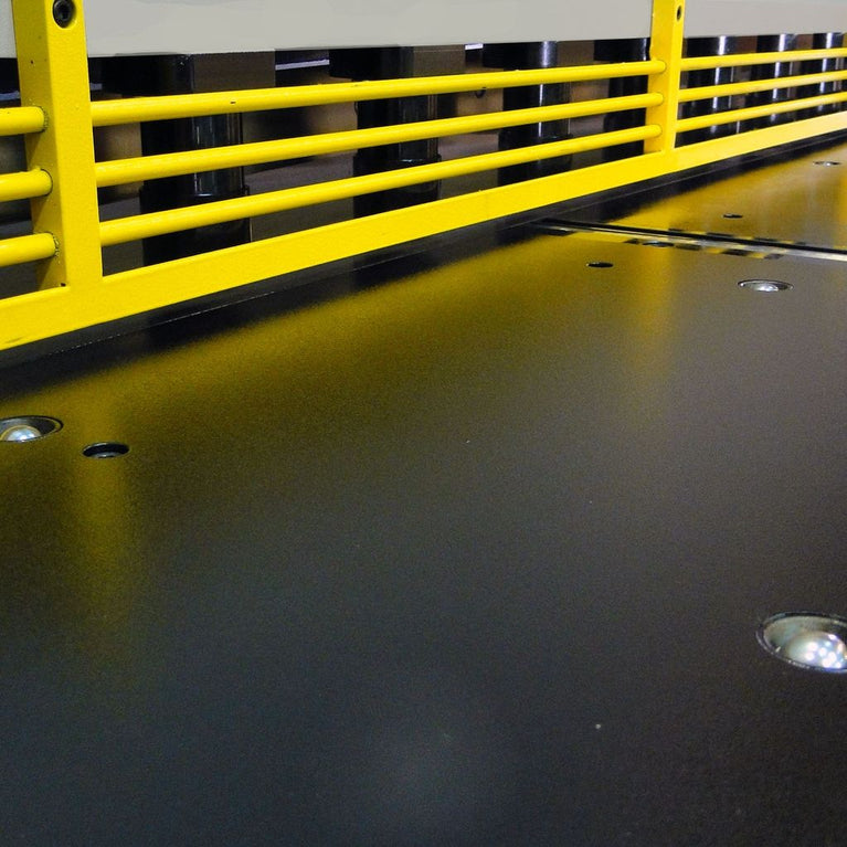 SH-12003-HD; 220V 3Phase Heavy Duty Hydraulic Shear. 120" Length 3 (1/4") Gauge Mild Steel Capacity