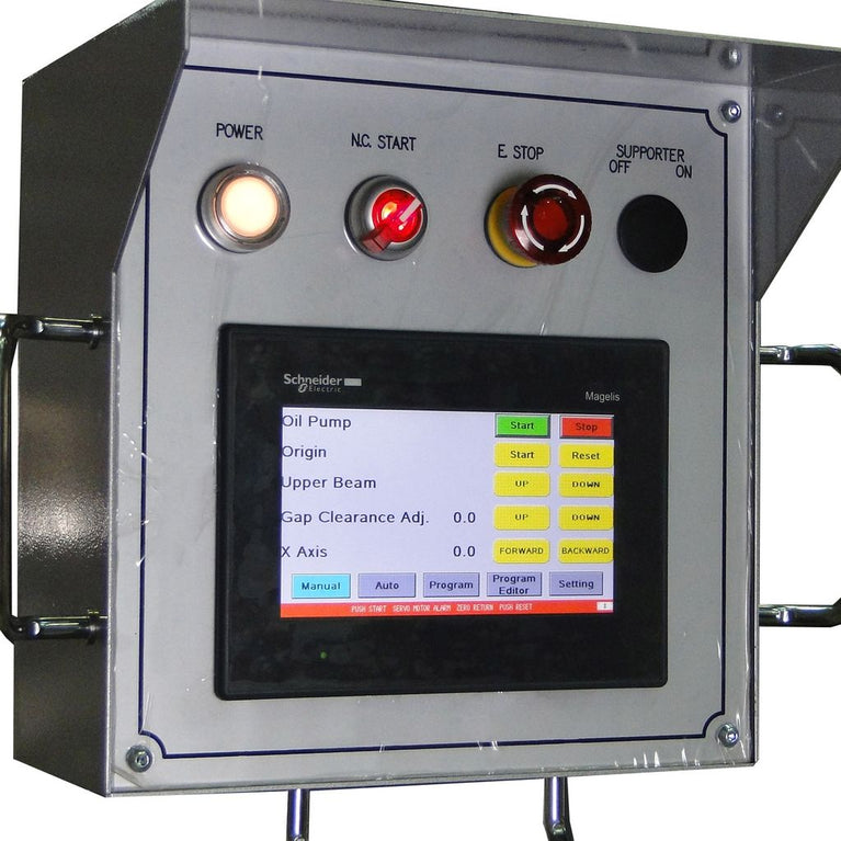 SH-12003-HD; 220V 3Phase Heavy Duty Hydraulic Shear. 120" Length 3 (1/4") Gauge Mild Steel Capacity