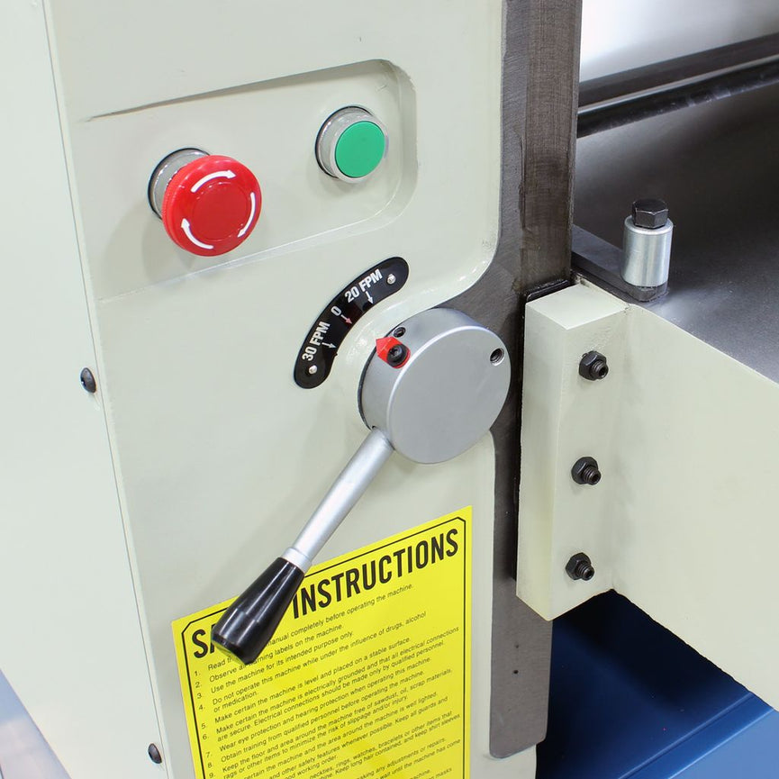 IP-2209-HD; 220V 3 Phase 10HP 22" Heavy Duty Planer, 9" Maximum Cutting Height DRO