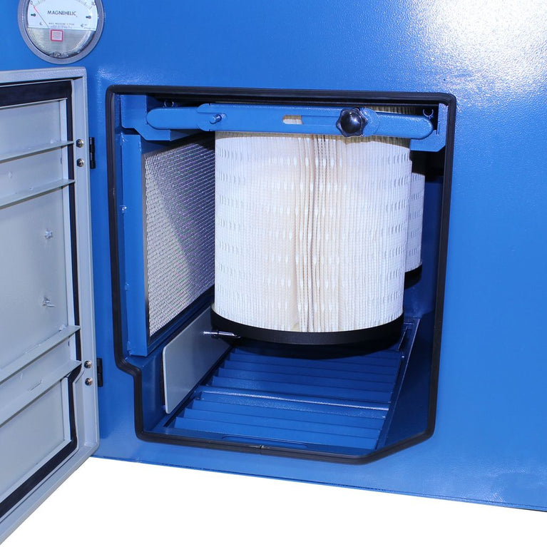 DDTM-4840-HD; 48" x 40" Heavy Duty Metal Downdraft Table , Air Pulse Clean w/ HEPA Fitler 2HP, 230V 3 Phase