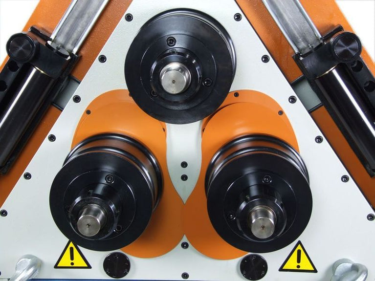 R-H85; 220V 3Phase 60Htz Hydraulic Double Pinch Roll Bender w/Hydraulic Guide Rolls