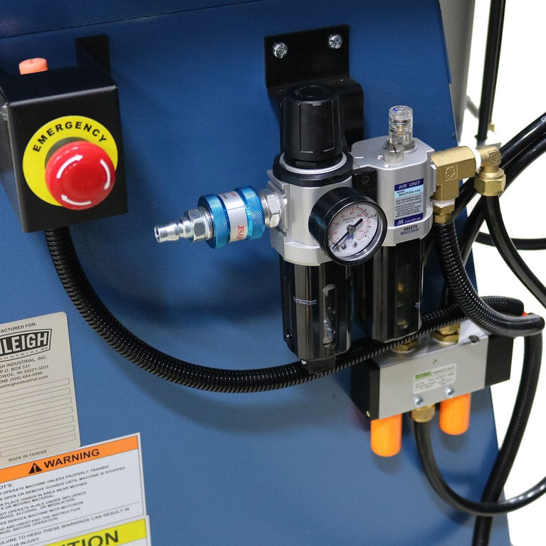 SN-F11-AN; 11 Gauge Mild Steel Air Operated, Fixed Angle Sheet Metal Notcher, 5" Blade Length