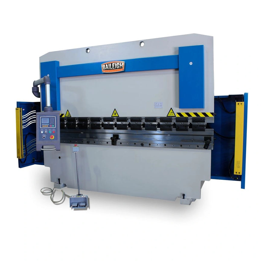 BP-7098CNC; 220V 3Phase 70 Ton, 98" 2 Axis Programmable Hydraulic Press Brake. Distance Between Housings is 80"