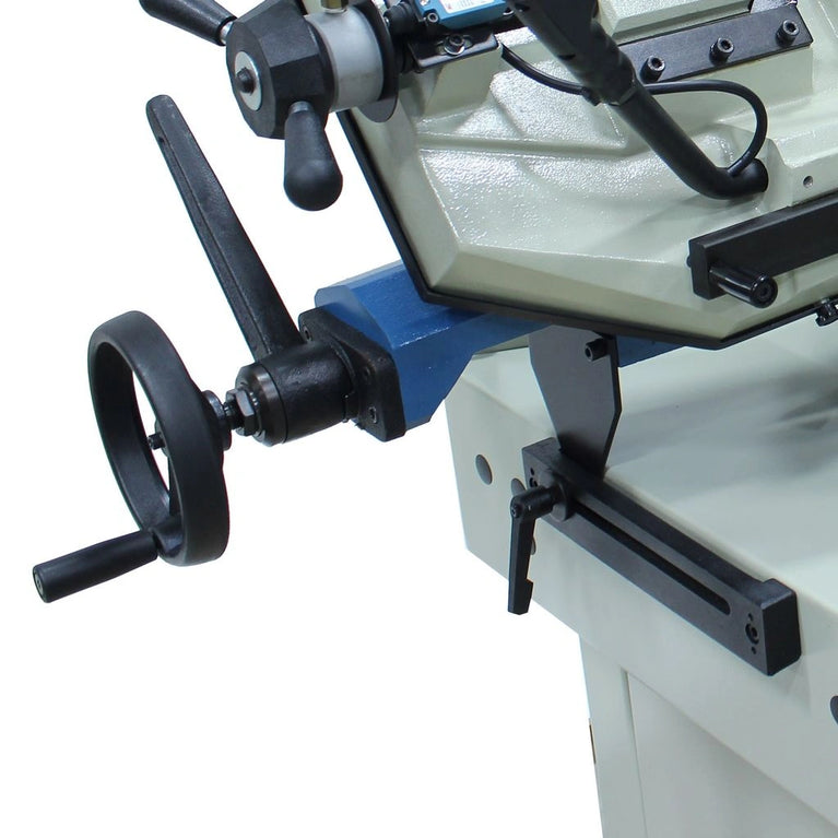 BS-350M; 10-1/2" Variable Speed Dual Mitering Bandsaw 2HP, 220 V, Single Phase