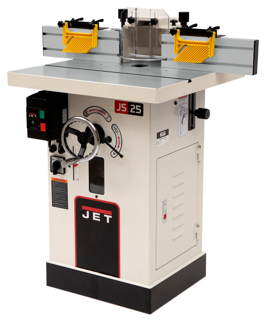 JWS-25X, Shaper, 3HP 1PH 230V, 1/2" & 3/4" Spindles
