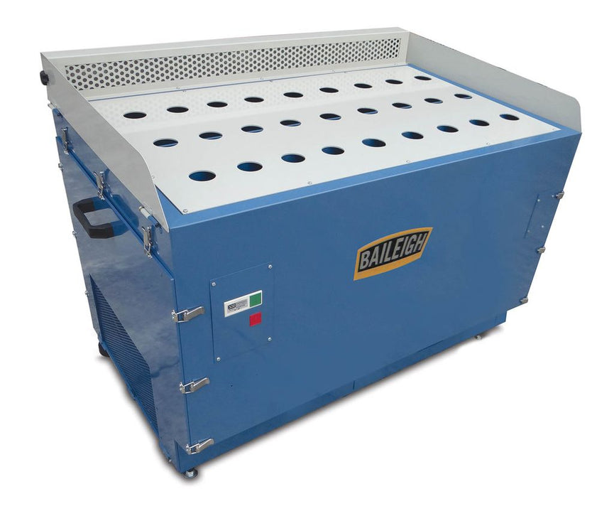 DDTM-5922; 59" x 22" Metal Down Draft Table, Fire Resistant Filter, 1790 CFM ( 2) 1/2HP, 110V, Single Phase motors