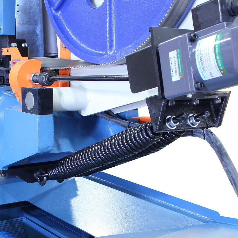 BS-24SA-DM; 18" Variable Speed Semi-Auto Dual Mitering Bandsaw 5HP, 220V 3Phase