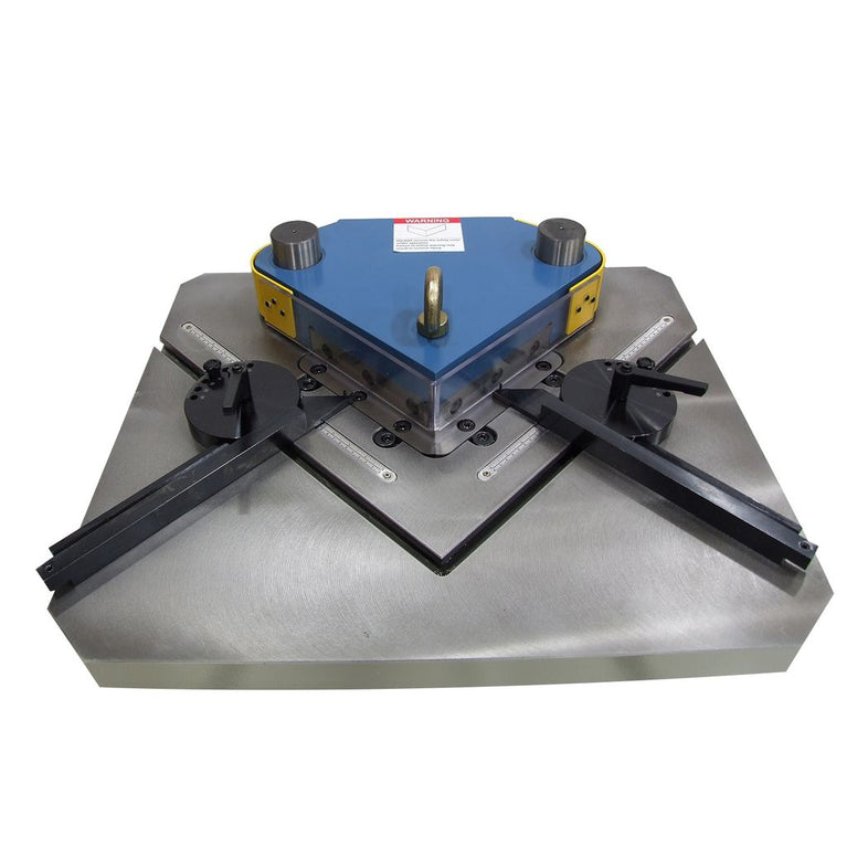 SN-F09-MS; 220V 60 Hz 3Phase 9 Gauge Hydraulic Fixed Angle Sheet Metal Notcher