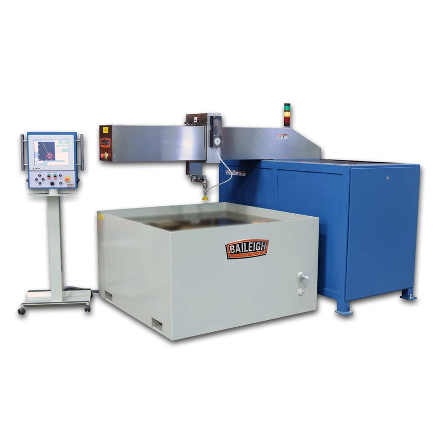 WJ-4X4CNC; 480V 3Ph 60 Htz 47 x 47" 3 axis CNC Flying Arm Water Jet, With Direct Drive Pump