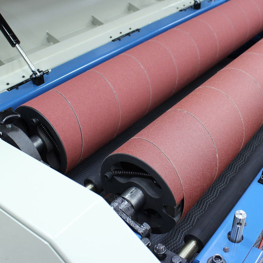 SD-376; 220V Single Phase 7.5HP 37" x 6" Dual Drum Sander with 2 Speed Conveyor