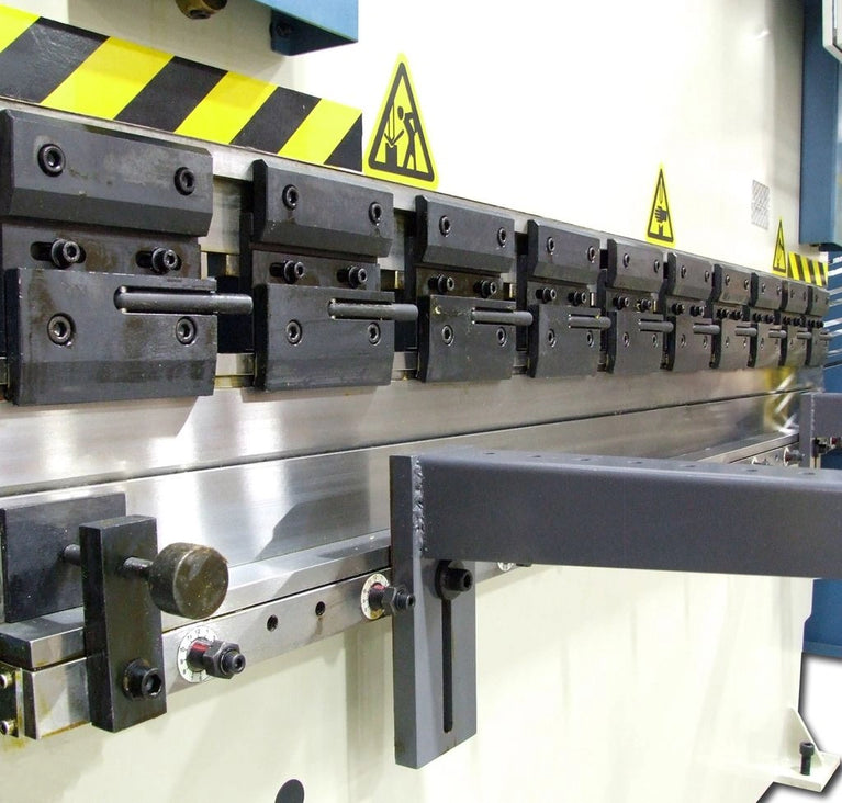 BP-7098CNC; 220V 3Phase 70 Ton, 98" 2 Axis Programmable Hydraulic Press Brake. Distance Between Housings is 80"