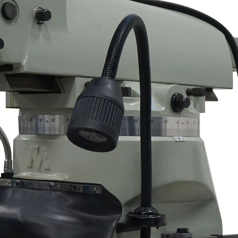 VM-949E-VS; 9" x 49" Variable Speed Mill with X Power Feed, & DRO 3HP, 220V 1Phase